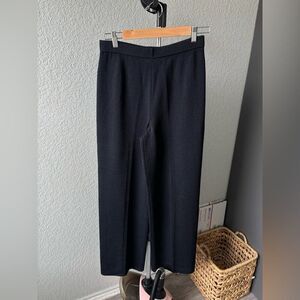 St. John Santana Knit Wide Leg Wool Pants Size 8